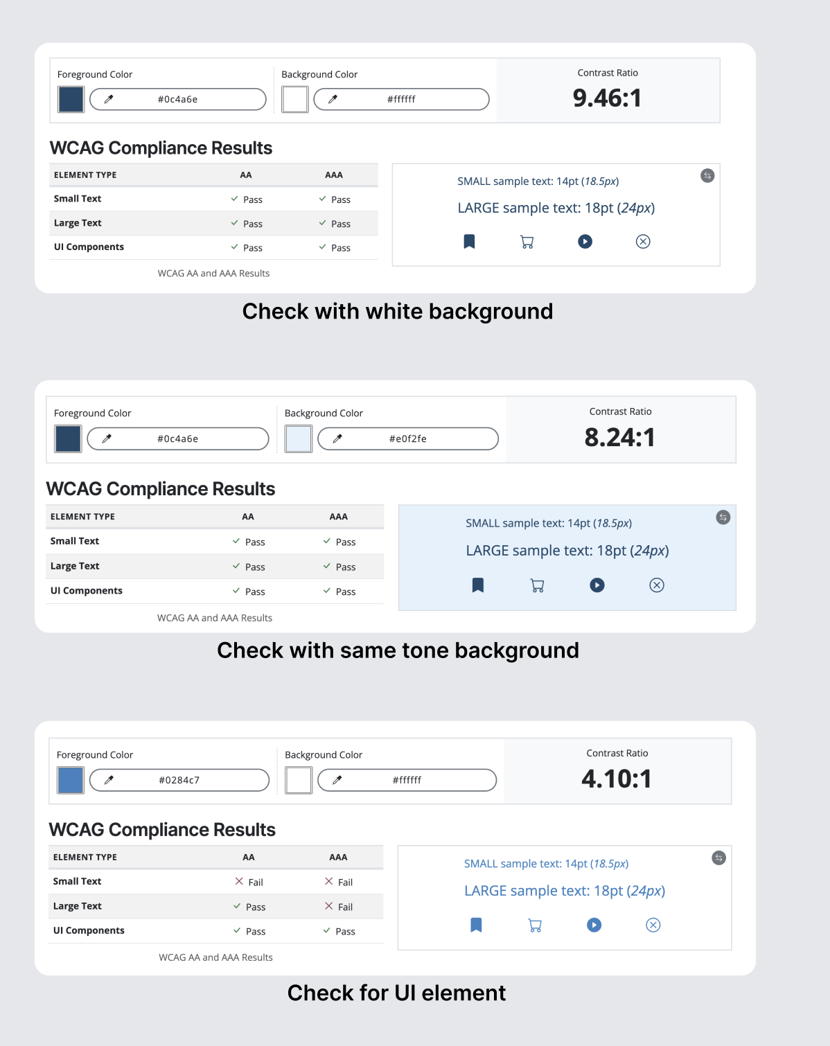Contrast examples