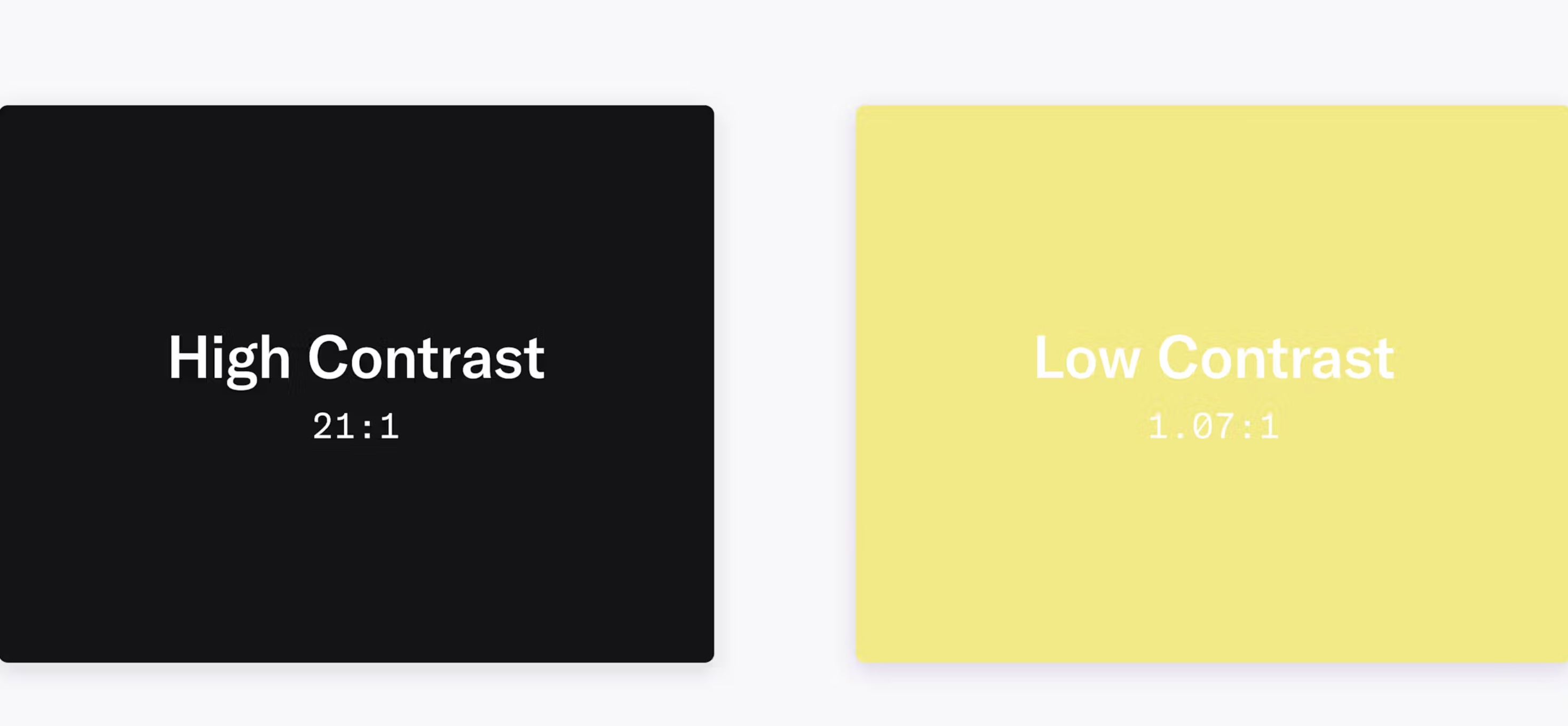 high contrast low contrast examples